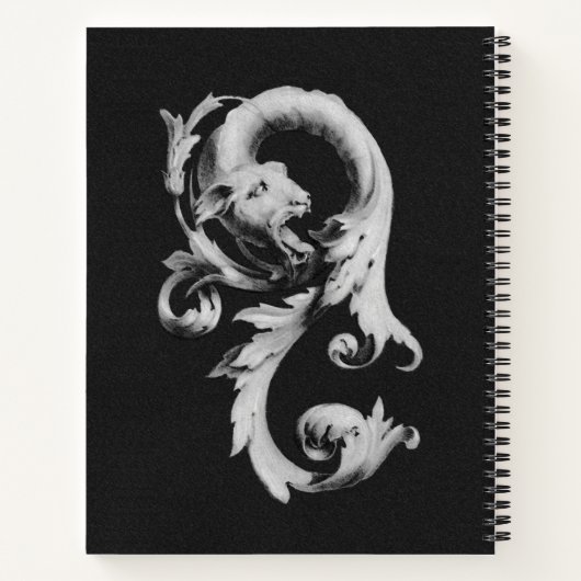 Gothic Creature Spiral Notebook Notizblock (Rückseite)