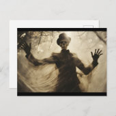 Gothic Creepy Ghost Friedhof Postkarte (Vorne/Hinten)