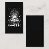 Gothic Creepy Moon Phases Hexchy Geometry Crescent Visitenkarte (Vorne/Hinten)