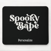 Gothic & Creepy Spooky Babe Personalized Computer Mousepad (Vorne)