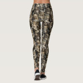 Gothic Creepy Spuk Doll Halloween-Kostüm Leggings (Rückseite)