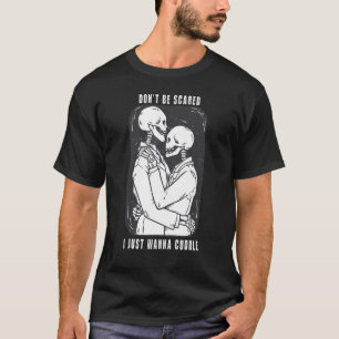 Gothic Creepy Tarot Card Occult Lovers I just Wann T-Shirt