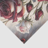Gothic Crimson Rose Dekoupage Seidenpapier (Ausschnitt)