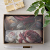 Gothic Crimson Rose Dekoupage Seidenpapier (Geschenk)