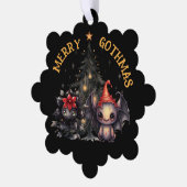 Gothic Critters And Christmas Tree Ornament Karte (Linke Ecke)