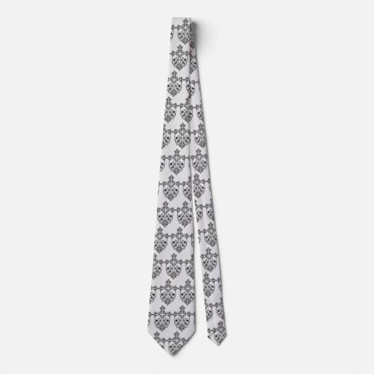 Gothic Cross and Skulls Krawatte (Vorderseite)
