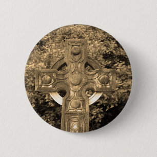 Gothic Cross Button
