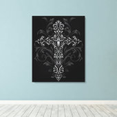 Gothic Cross Leinwanddruck (Insitu (Holzboden))
