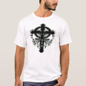 Gothic cross & skulls nBE zum Shirt (Vorderseite)