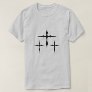 Gothic Cross T-Shirt – Dark Aesthetic Triple Cross