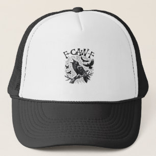 Gothic Crow F-Caw-F Humor Lustig Essential Retro C Truckerkappe
