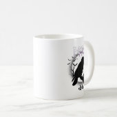 Gothic Crow F-caw-f Moon Halloween Tee Kaffeetasse (VorderseiteRechts)