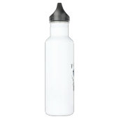 Gothic Crow F Caw F Raven Skull Halloween Graphic  Edelstahlflasche (Links)