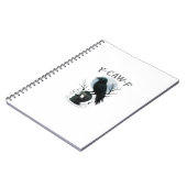 Gothic Crow F Caw F Raven Skull Halloween Graphic Notizblock (Linke Seite)