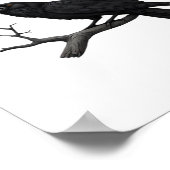 Gothic Crow Funny F-Caw-F Humor Essential Creative Poster (Ecke)