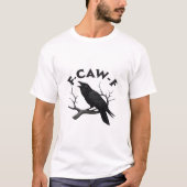 Gothic Crow Funny F-Caw-F Humor Essential Creative T-Shirt (Vorderseite)