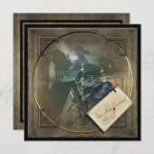 Gothic Crow Halloween-Party Invites Einladung (Vorne/Hinten)