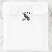 Gothic Crow Humor F-Caw-F Funny Essential Runder Aufkleber (Tasche)