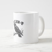 Gothic Crow Humor F-Caw-F Lustig Essential Jumbo-Tasse (Vorderseite Rechts)