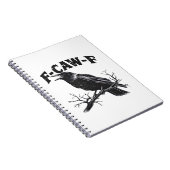 Gothic Crow Humor F-Caw-F Lustig Essential Notizblock (Rechte Seite)