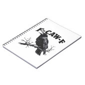 Gothic Crow Humor F-Caw-F Lustig Essential Notizblock (Linke Seite)