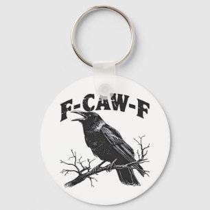Gothic Crow Humor F-Caw-F Lustig Essential Schlüsselanhänger