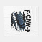 Gothic Crow Lustiger Humor F-Caw-F Essential Minim Fleecedecke (Vorderseite (Horizontal))
