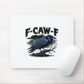 Gothic Crow Lustiger Humor F-Caw-F Essential Minim Mousepad (Mit Mouse)