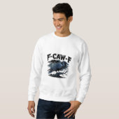 Gothic Crow Lustiger Humor F-Caw-F Essential Minim Sweatshirt (Vorne ganz)