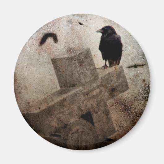 Gothic Crow Magnet (Vorne)