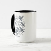 Gothic Crow Moon Dark Academia Style Tasse (Vorderseite Links)