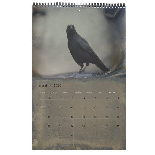 Gothic Crows Kalender (Mär 2026)