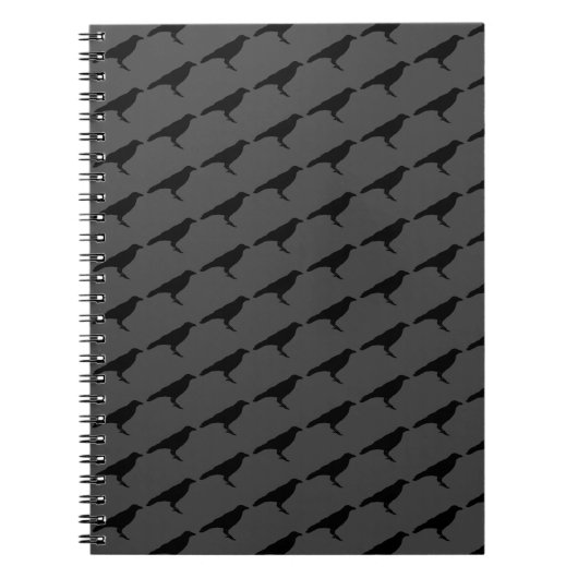 Gothic Crows-Notebook Notizblock (Vorderseite)