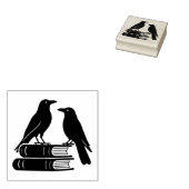 Gothic Crows Stapel Bücher Dark Academia Gummistempel (Stempel)