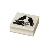 Gothic Crows Stapel Bücher Dark Academia Gummistempel (Stempel)