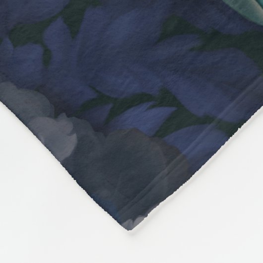 Gothic Cthulhu Türkis Tentacle mit Blume Fleecedecke (Ecke)