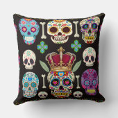 Gothic Cushion - Skulls und Knochen Kissen (Rückseite)