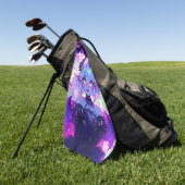 Gothic Cyberpunk Demon Fantasy Anime Girl Golfhandtuch (Gras)