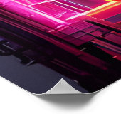 Gothic Cyberpunk Neonoir Abstrakt Architecture Poster (Ecke)