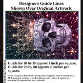 Gothic Cyberpunk Skull & Gold Crown U2M Decoupage Seidenpapier