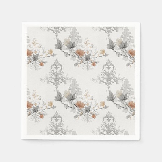 Gothic Damask Halloween Serviette (Vorderseite)