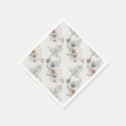 Gothic Damask Halloween Serviette (Ecke)