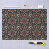 Gothic Damask Muster Seidenpapier (Handwerk)