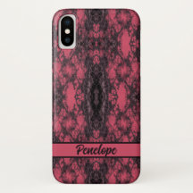 Gothic Damask Pink Lace Muster Modelle