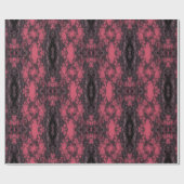 Gothic Damask Pink Lace Muster Modelle Geschenkpapier (Flach)