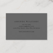 Gothic Damask Stylist Visitenkarte (Rückseite)