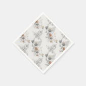 Gothic Damast Halloween Serviette (Ecke)