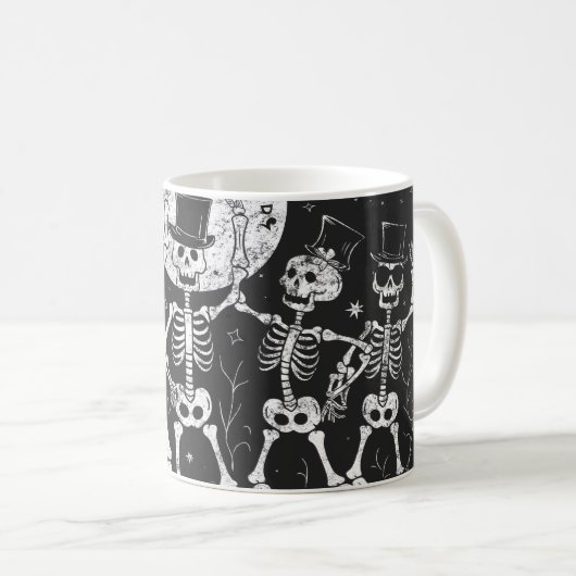 Gothic Dancing Skeleton Geschenksammlung Kaffeetasse (VorderseiteRechts)