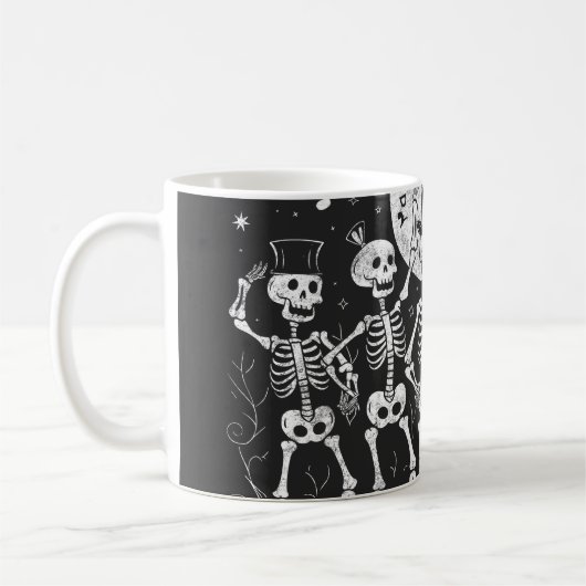 Gothic Dancing Skeleton Geschenksammlung Kaffeetasse (Links)
