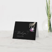 Gothic Danke, Dark Wedding Halloween Card N100 Karte (Vorderseite)